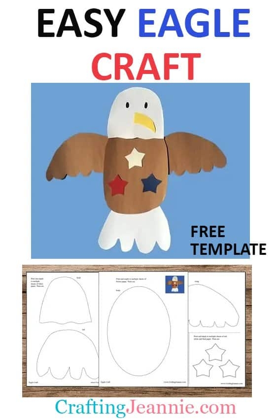 Bald Eagle Craft Free Template Crafting Jeannie Crafting Jeannie