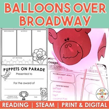 Balloons Over Broadway Print And Digital Activities TpT