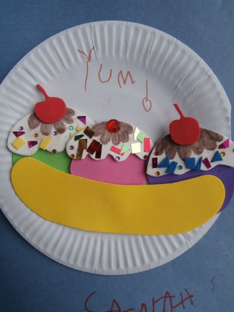 Banana Crafts Banana Split Summer Preschool Crafts