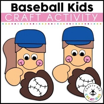 Baseball Craft Baseball Kids By Crafty Bee Creations TpT