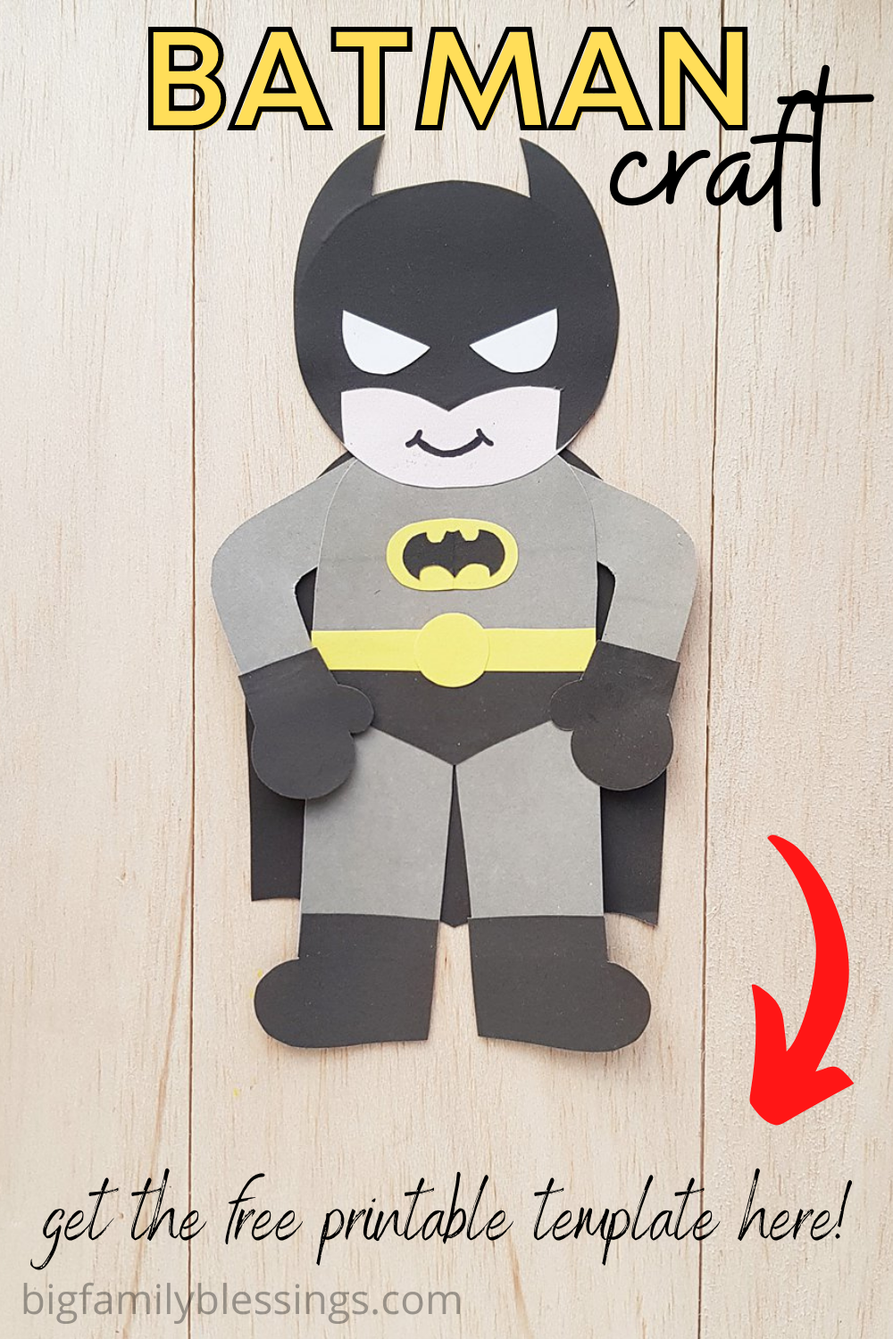 Batman Craft For Kids Batman Crafts Superhero Crafts Toddler Art