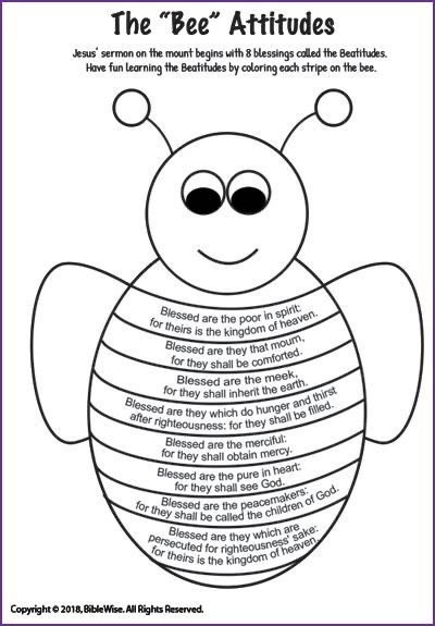 Beatitudes Sunday School Lesson With Free Printable Craft Artofit
