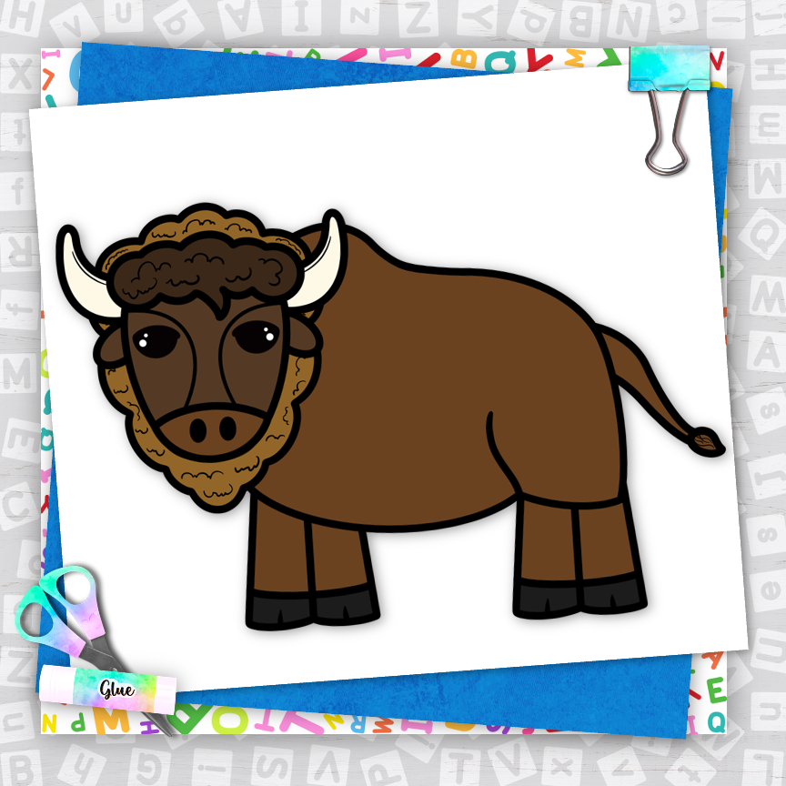 Bison Craft Buffalo Craft Kansas Oklahoma Wyoming State Symbols 
