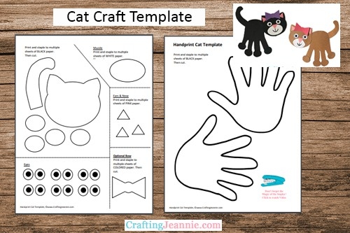 Black Cat Craft Free Printable Template Crafting Jeannie