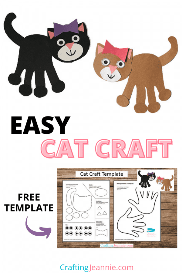 Black Cat Craft Free Printable Template Crafting Jeannie In 2023 