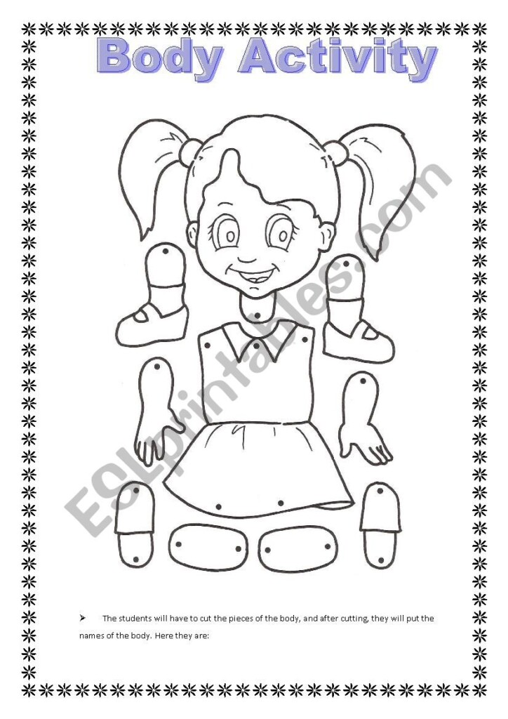Body Parts Printable Craft
