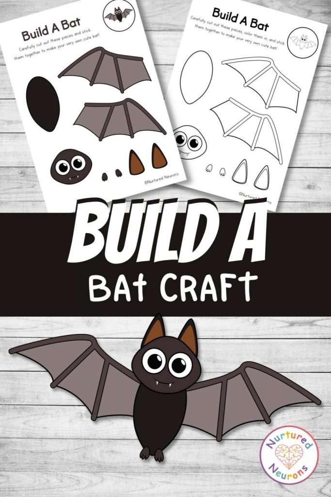 Build A Bat Craft A Simple Halloween Activity Nurtured Neurons