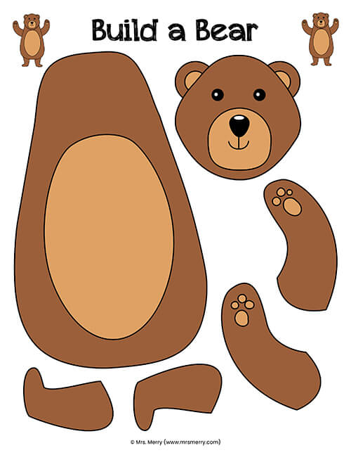 Build A Bear Craft For Kids Free Printable Mrs Merry Artofit