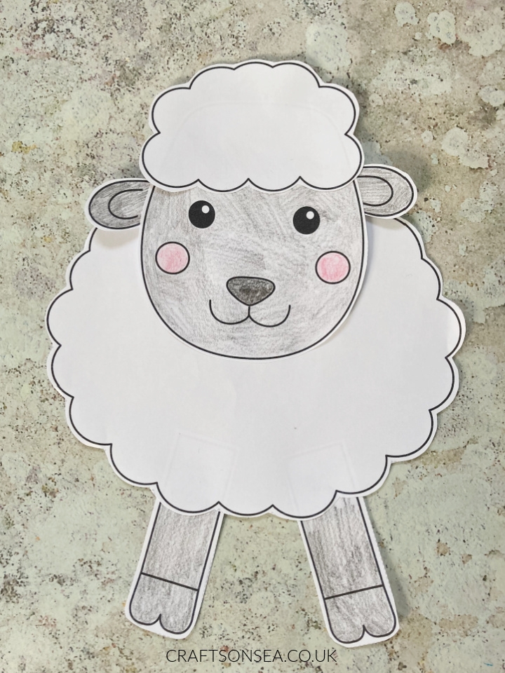 Build A Lamb Craft FREE Printable Crafts On Sea