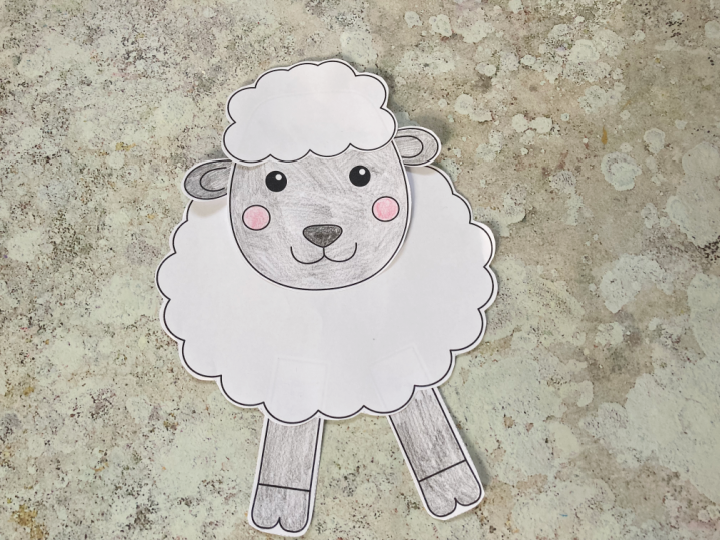 Build A Lamb Craft FREE Printable Toyshap