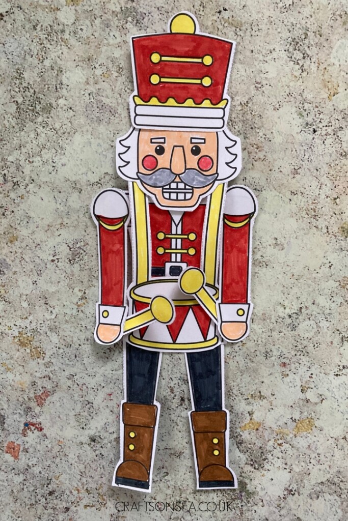 Build A Nutcracker Craft FREE Printable Template Crafts On Sea
