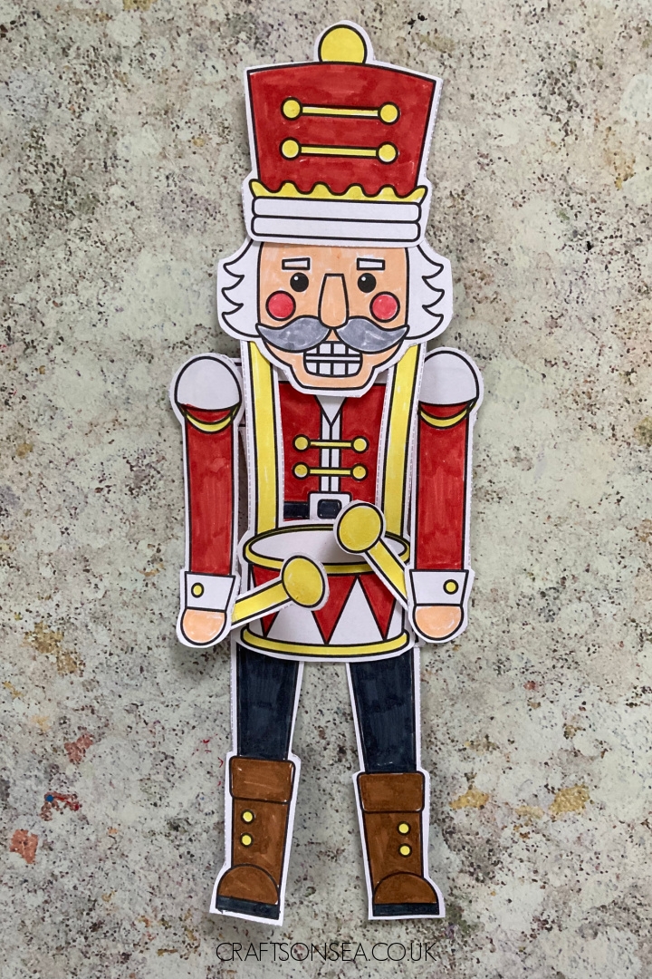 Build A Nutcracker Craft FREE Printable Template Crafts On Sea
