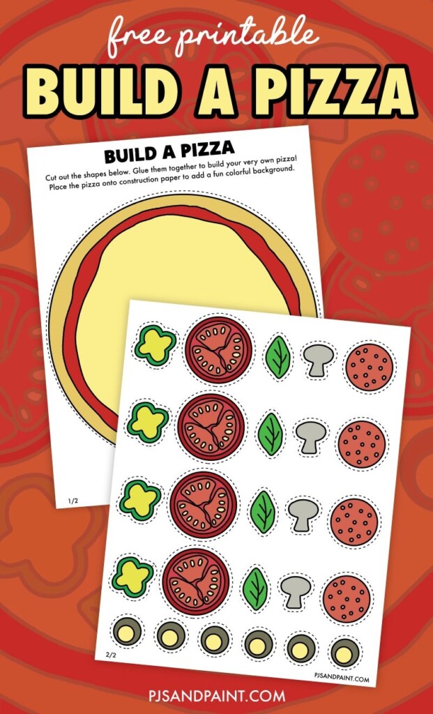 Build A Pizza Craft Pizza Craft Pizza Diy Pizza