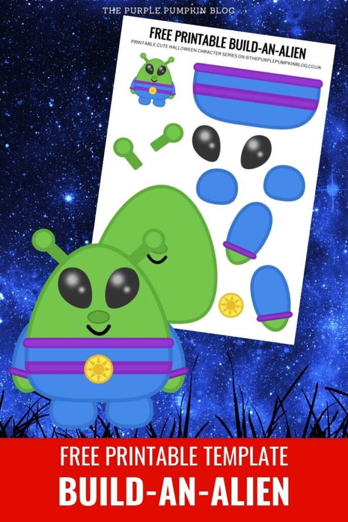 Build An Alien Free Printable Halloween Paper Craft