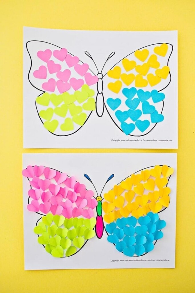 Butterfly Craft Preschool Printable Printable Calendars AT A GLANCE