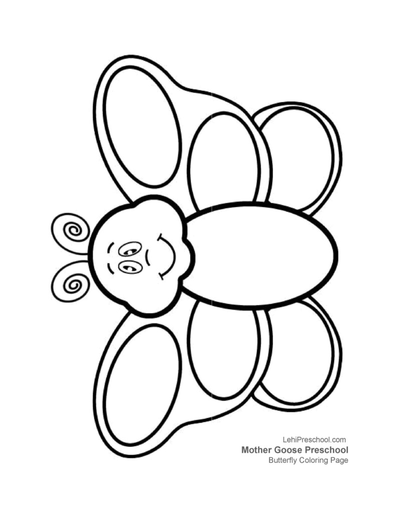 Butterfly Template For Preschool
