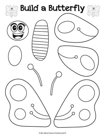 Butterfly Templates Make A Butterfly Free Printable Mrs Merry Free 