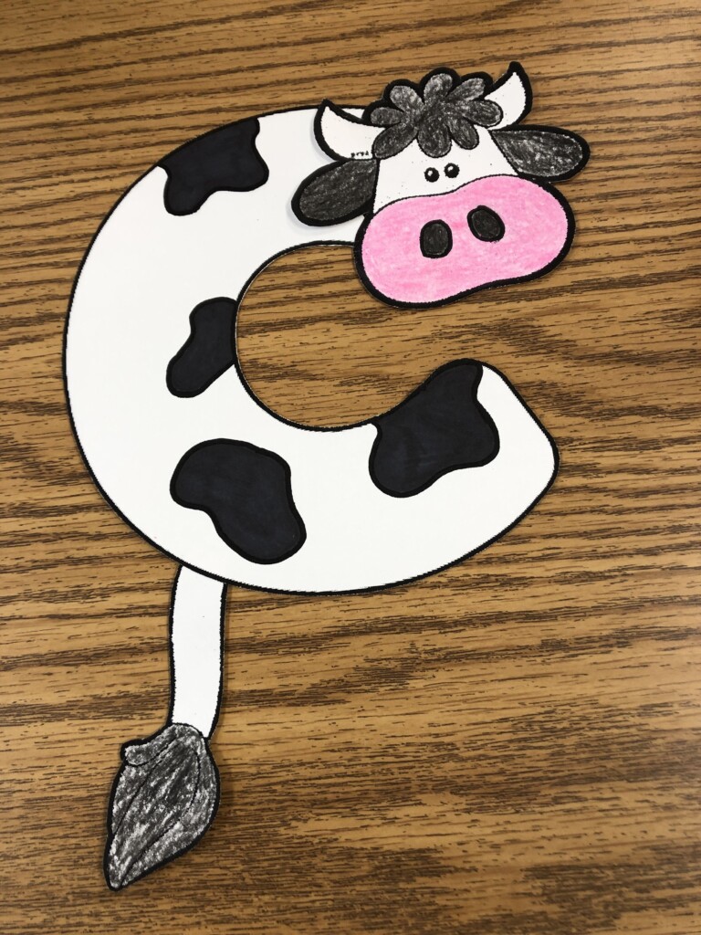 C Is For Cow Craft Printable Templates Free