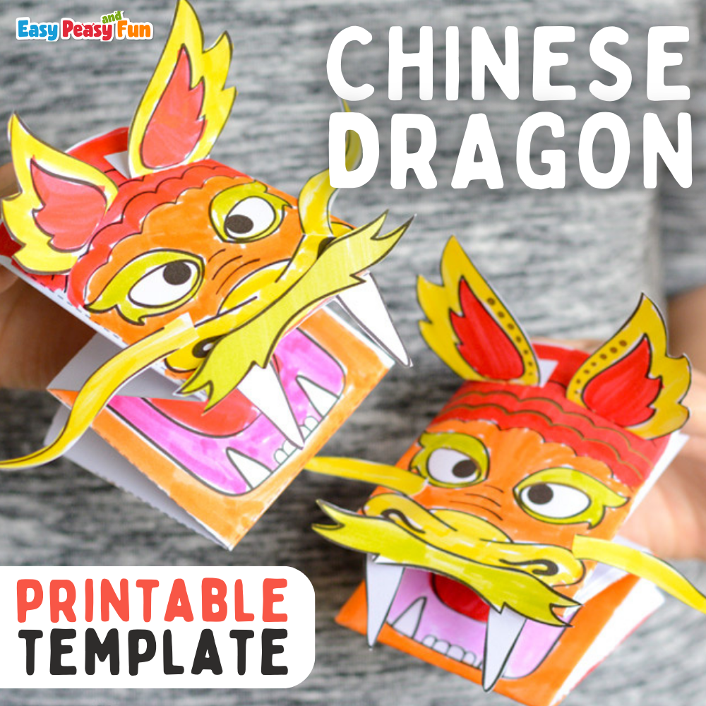 Check Out This Cool Printable Chinese Dragon Puppet In 2024 Dragon 
