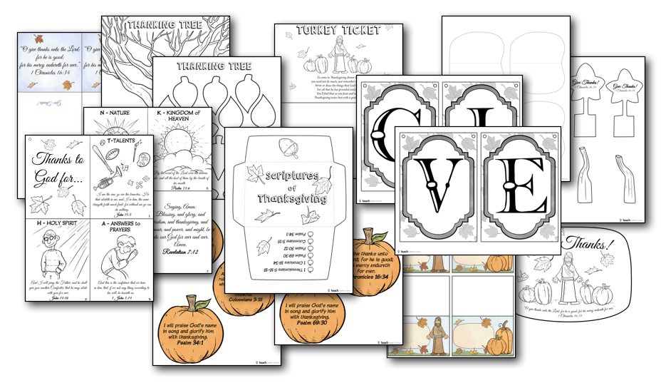Christian Thanksgiving Crafts For Kids Teach Sunday School