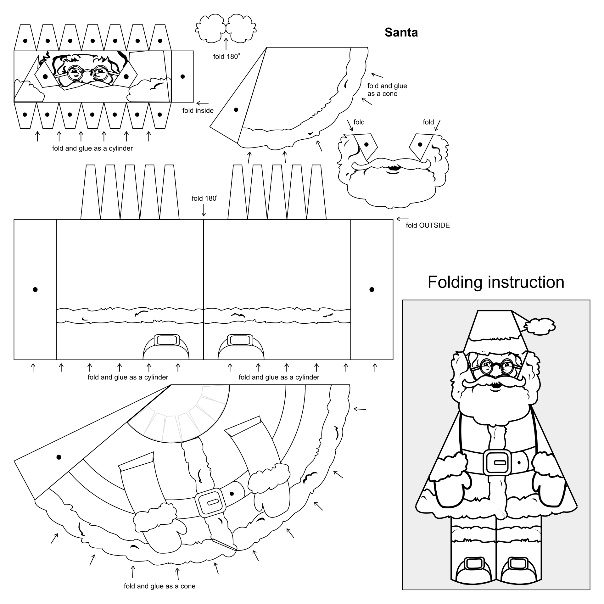 Christmas Paper Crafts 12 Free PDF Printables Printablee