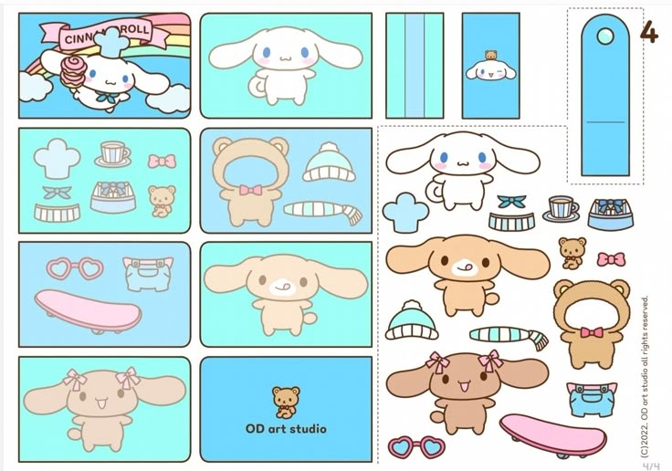 Cinnamoroll Cute Squishy Book Kerajinan Kertas Kartu Pop Up Hello Kitty