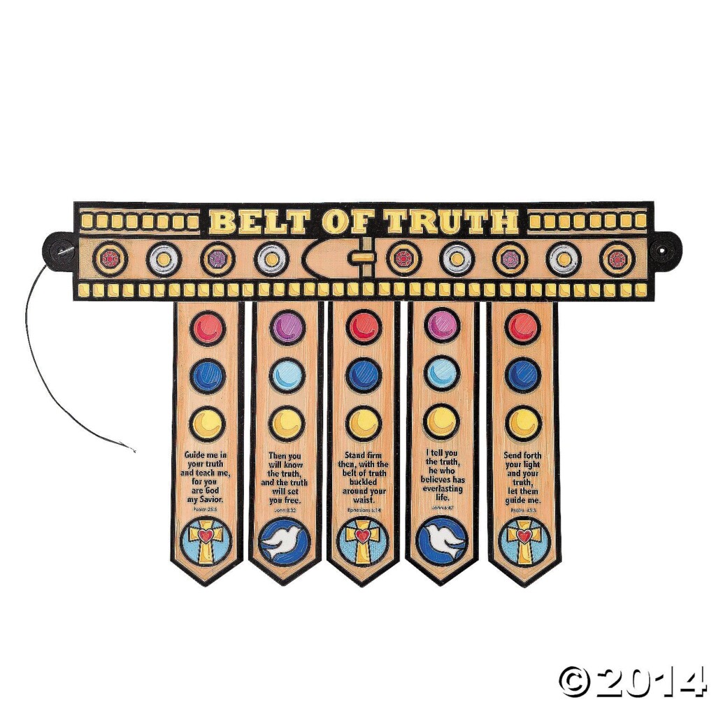 Color Your Own Armor of God Belt OrientalTrading Armor Of God 