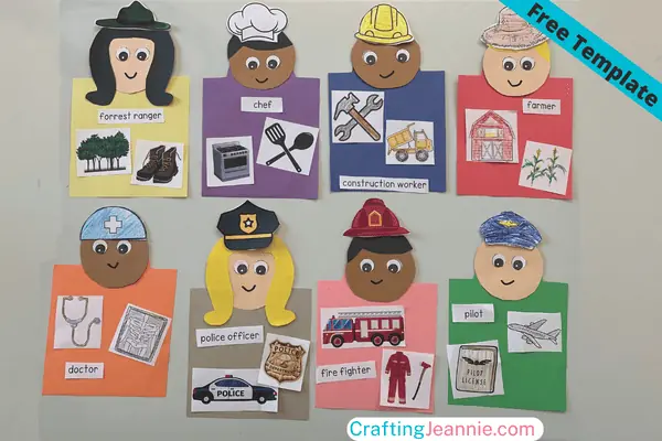 Community Helper Craft Free Template Crafting Jeannie
