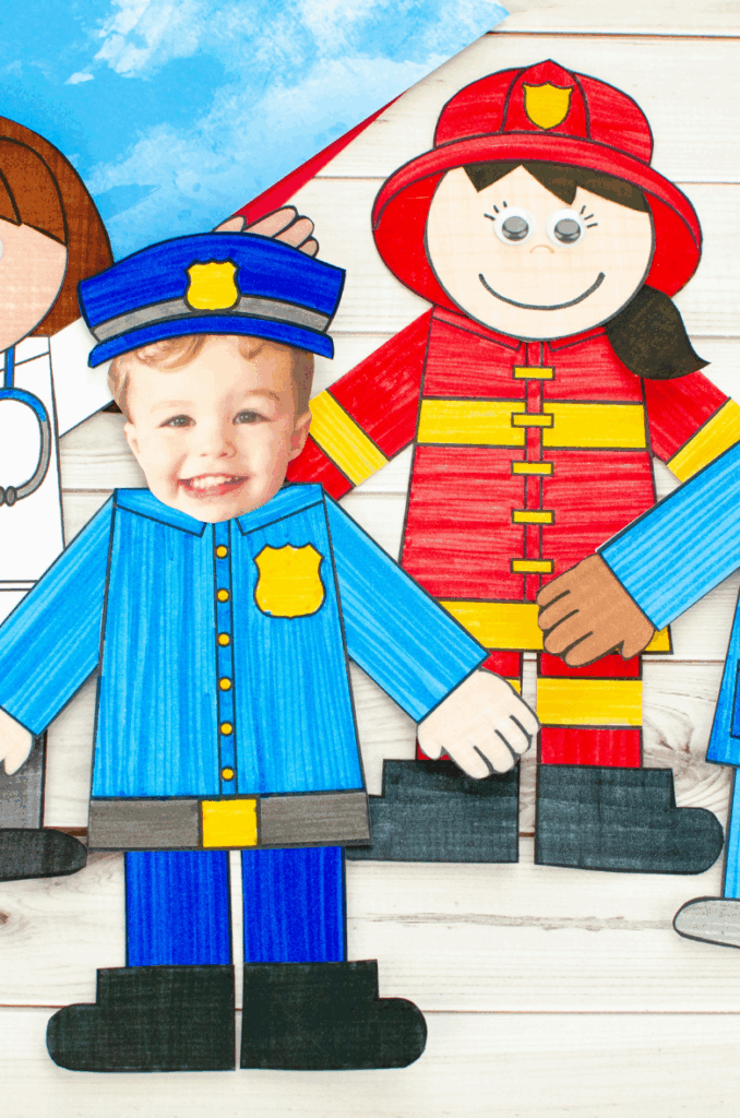 Community Helpers Craft Template Included Messy Little Monster 