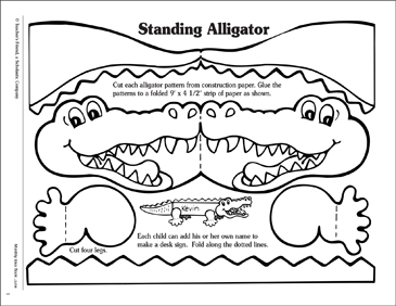 Crocodile Craft Printable Crocodile