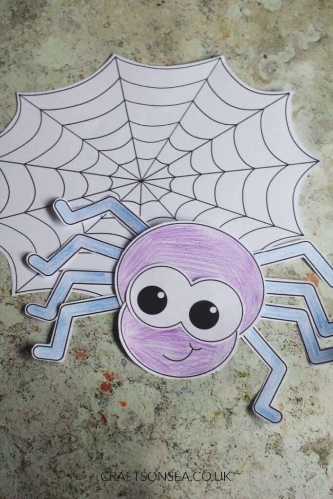 Cut And Paste Spider Craft Template FREE Printable PDF Crafts On Sea