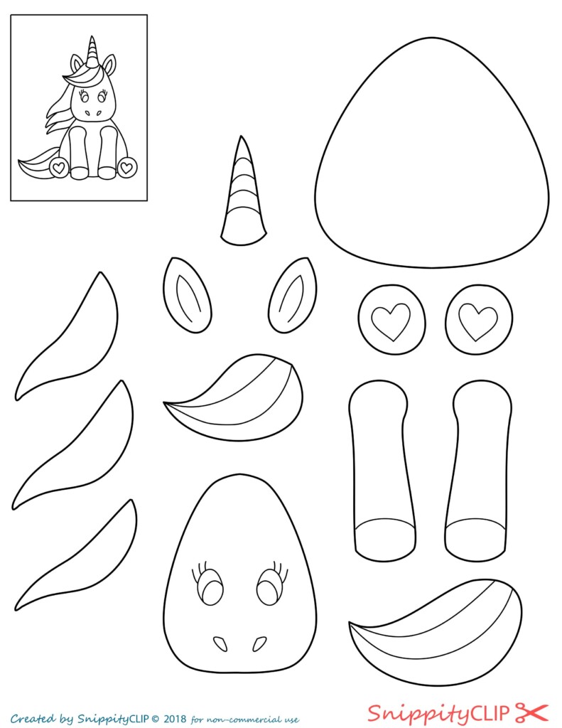 Cut And Paste Unicorn Unicorn Craft Unicorn Crafts Printable Crafts
