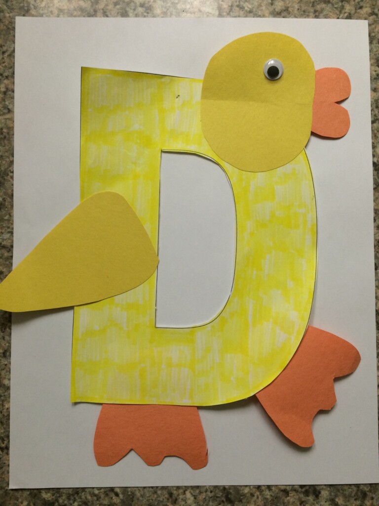 D Is For Handprint Duck Letter D Crafts Kindergarten Vrogue co
