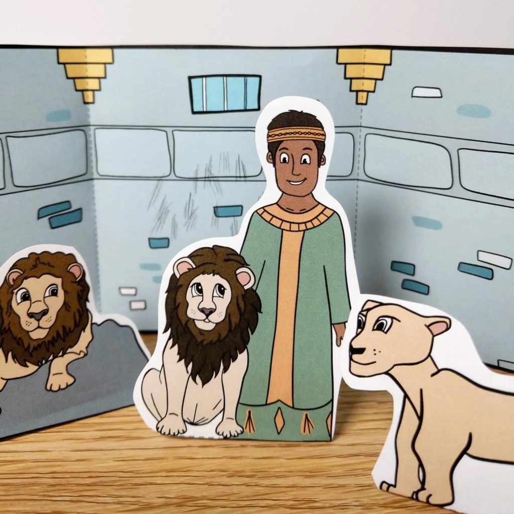 Daniel And The Lion 39 s Den Printable Craft