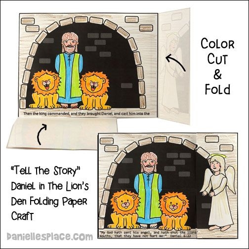 Daniel And The Lions Den Printable Craft