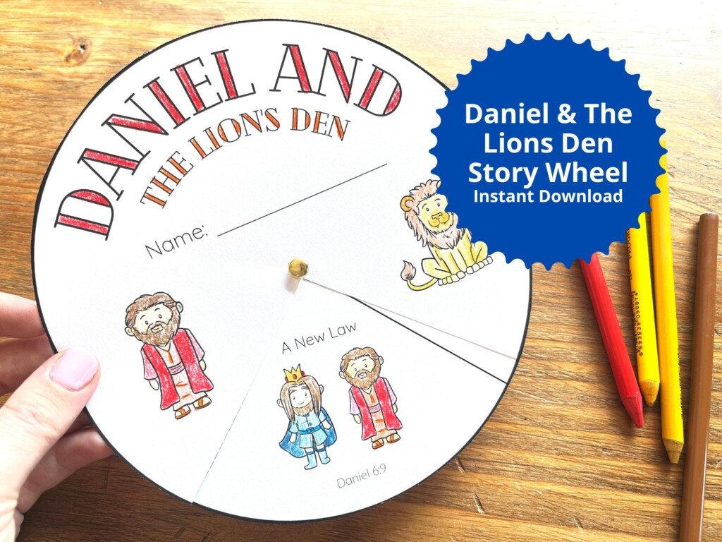 Daniel In The Lions Den Craft For Kid Bible Story Printable Christian 