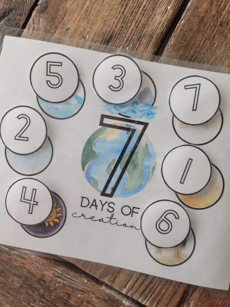 Days Of Creation Printables