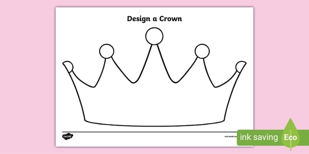 Design A Crown Activity Sheet teacher Made 