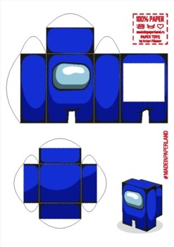 DIY Among Us Paper Craft Fanart Vector PDF By Made In Paperland TPT