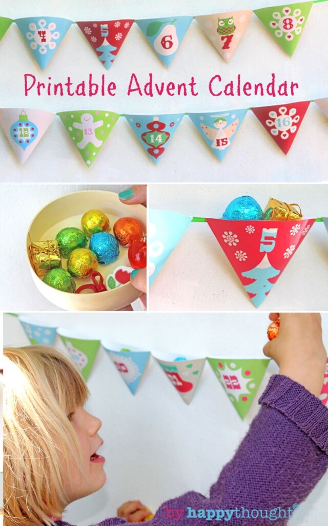 DIY Christmas Advent Calendar Printable Garland Easy And Fun To Make 