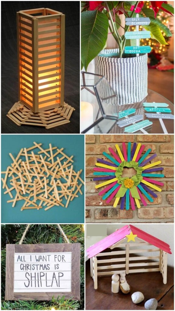 DIY Popsicle Stick Craft Tutorial For Adults Kids Art Craft