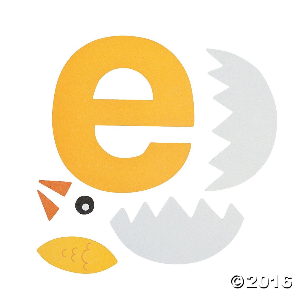  E Is For Egg Letter E Craft Kit Makes 12 4 1 4 X 4 1 2 OTC 