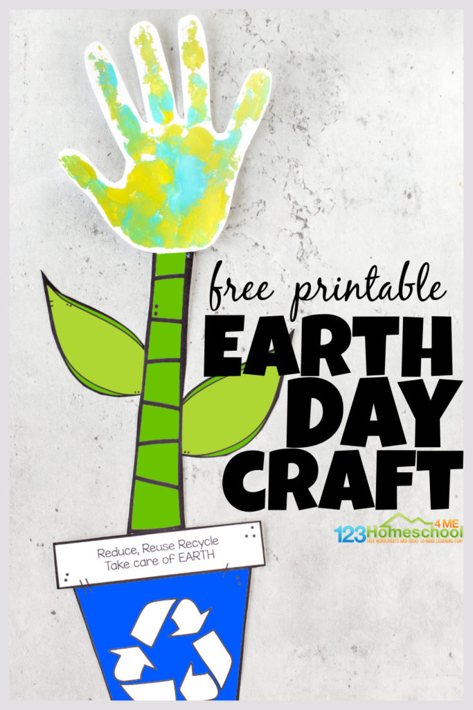  Earth Day Handprint Flower Craft For Preschoolers Earth Day Crafts 