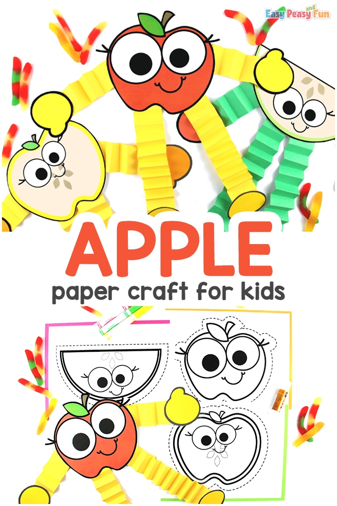 Easy Apple Craft Template Easy Peasy And Fun