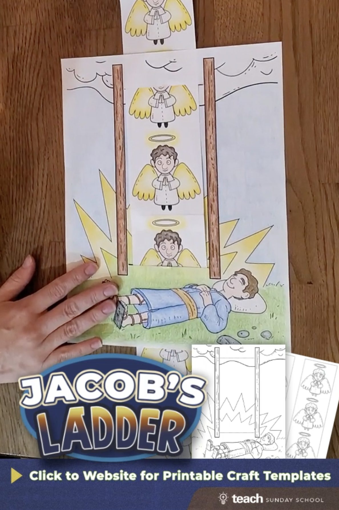 Easy Bible Craft Jacob 39 s Ladder Sunday School Crafts Sunday School