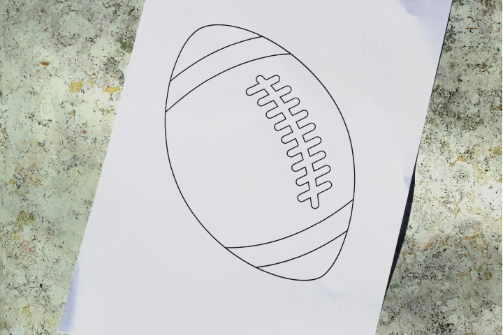 Easy Football Craft For Kids FREE Printable Crafts On Sea