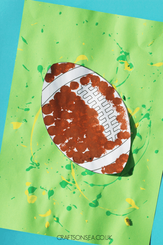 Easy Football Craft For Kids FREE Printable Crafts On Sea