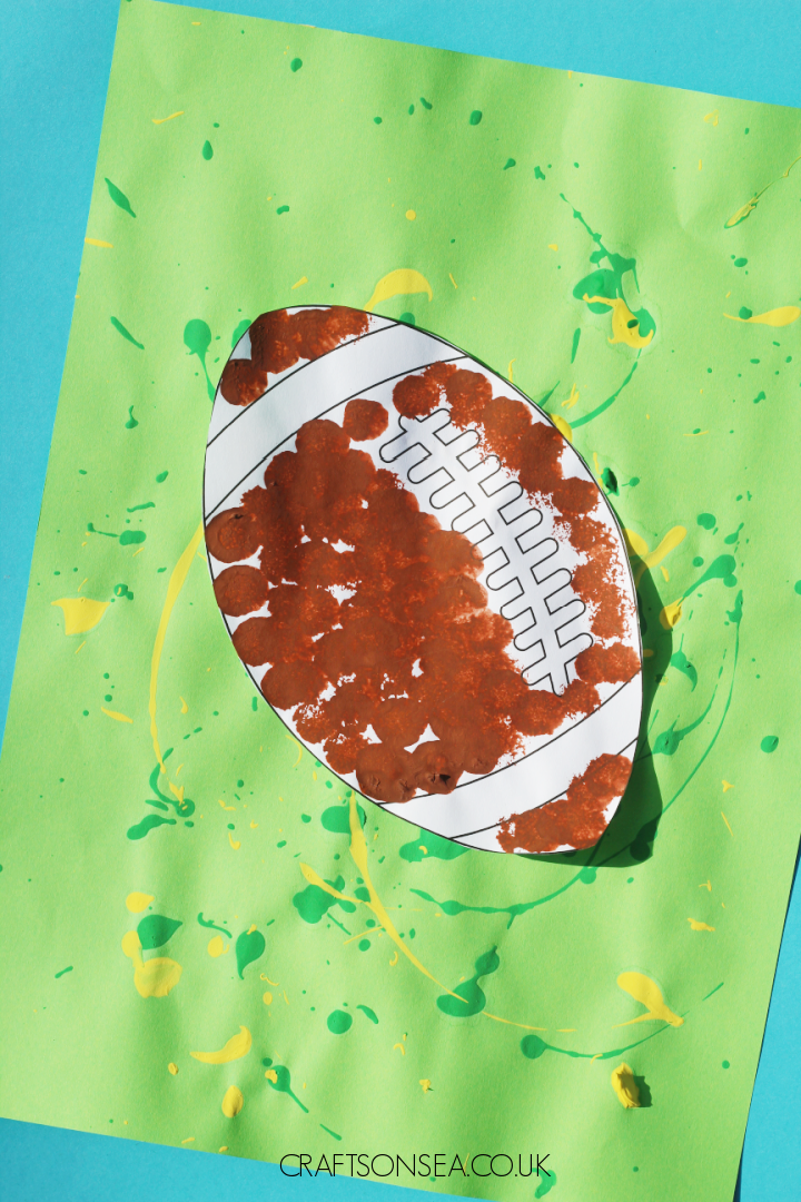 Easy Football Craft For Kids FREE Printable Crafts On Sea