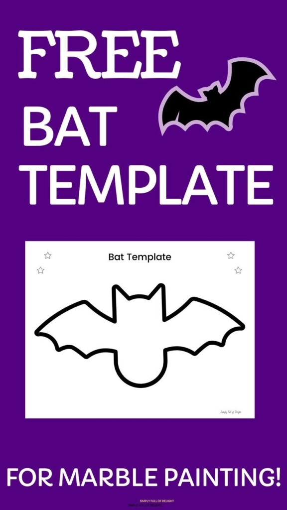 Easy Preschool Bat Craft Free Printable Bat Template Artofit