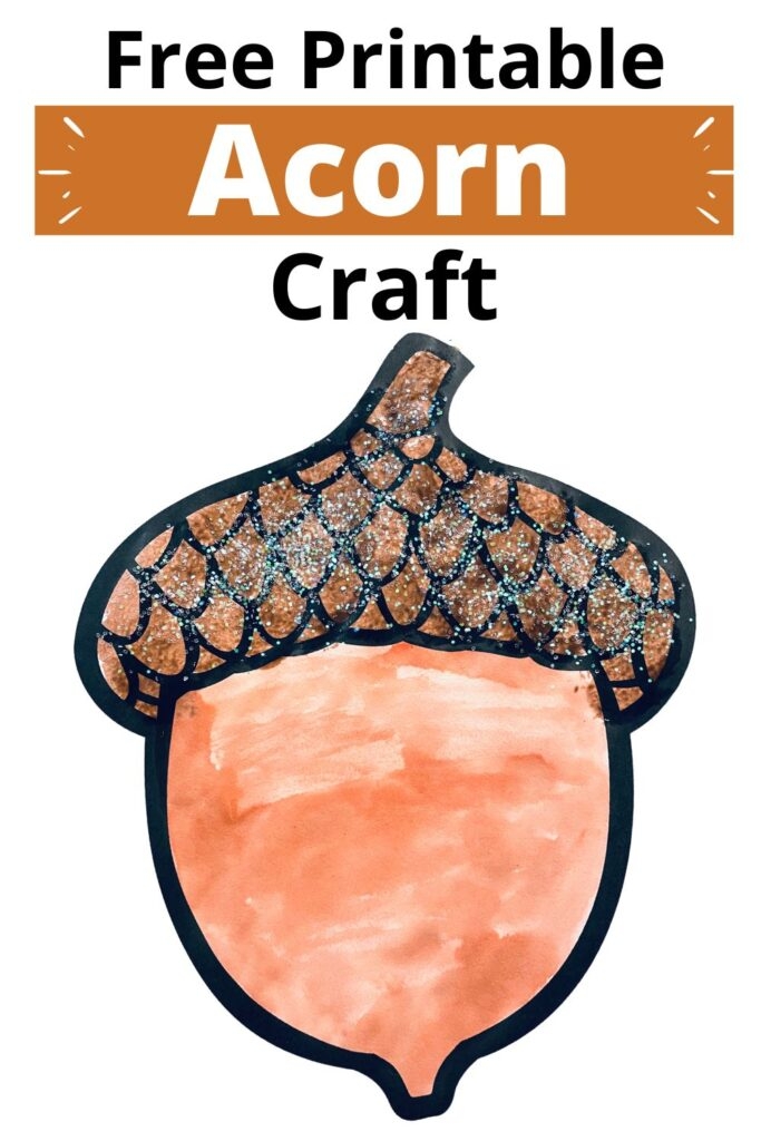 Easy Printable Acorn Craft For Kids Free Template Simply Full Of 